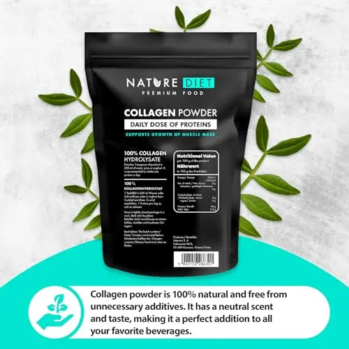 Nature Diet - Collagen Powder 600 g | Hydrolysate | Unflavored | Collagen Peptides | Source of Protein - AB Mystery