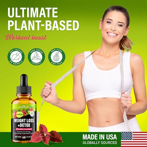 Glory Will Inc Weight Loss Drops Natural Detox Made in USA - Diet Drops for Fat Loss - AB Mystery