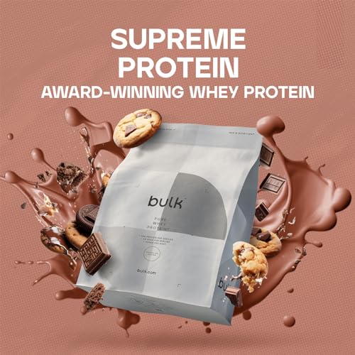 Bulk Pure Whey Protein Powder Shake, Chocolate Cookies, 500 g, Packaging May Vary Bulk