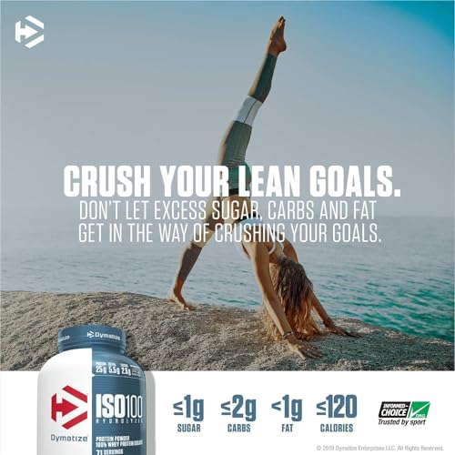 Dymatize ISO 100 Whey Protein Powder with 25g of Hydrolyzed 100% Whey Isolate - AB Mystery