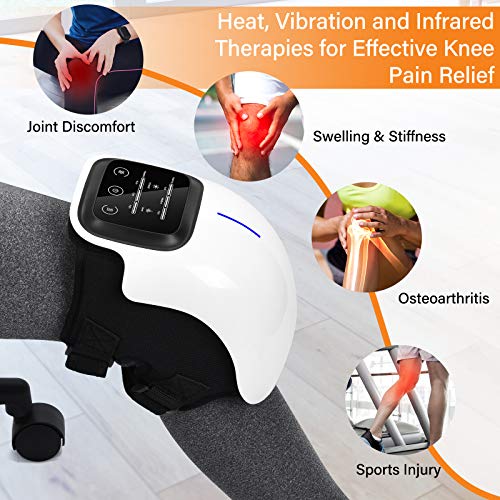 FORTHiQ Cordless Knee Massager, FDA Registered, Infrared Heat and Vibration Knee Pain Relief - AB Mystery