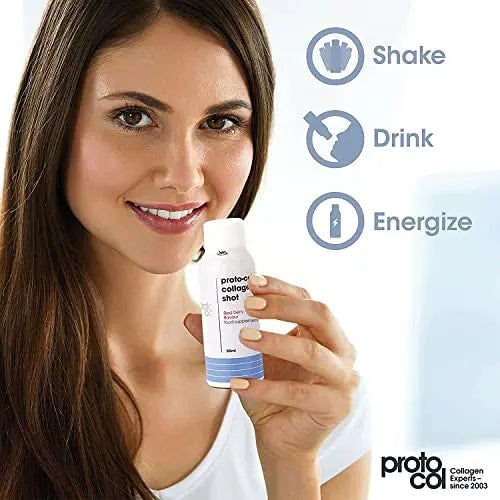 Proto-col, Women’s Liquid Collagen Drink, 10 Shots of Type 1 and 3 Collagen for Body Proto-Col