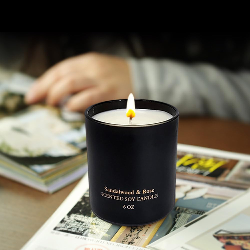 Scented Candles for Women,Premium Sandalwood Rose Aromatherapy Candles, Home Scented Candle - AB Mystery