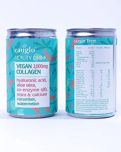 Eauglo- Cucumber & Watermelon Vegan Collagen Beauty Drink, Anti-Ageing & Radiant Skin - AB Mystery