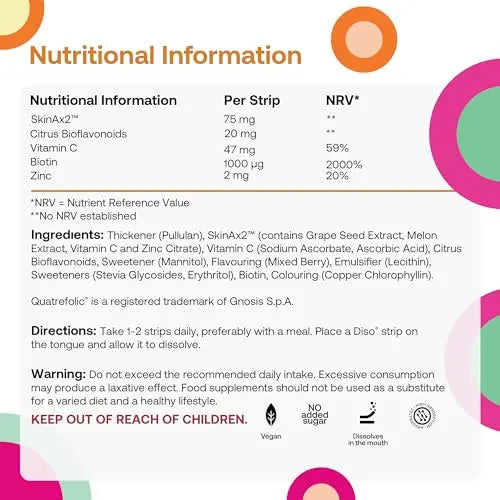 Diso Collagen Supplements for Women & Men with Biotin (1000mcg), Tin of 30 Oral Dissolvable - AB Mystery