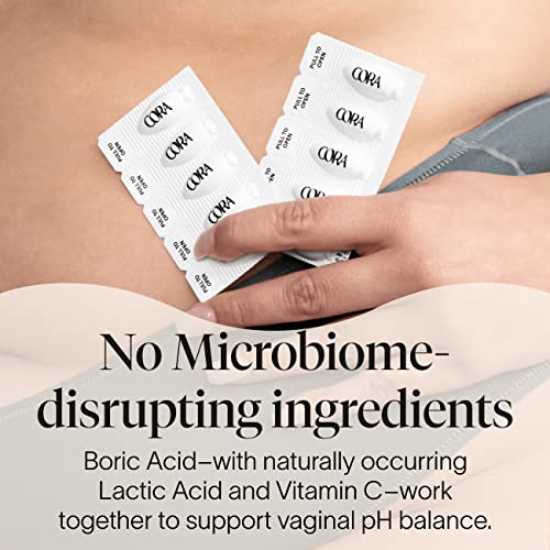 Cora Boric Acid Suppositories | Vaginal Suppository | pH Balance | Prevent Imbalance and Irregular Odor - AB Mystery