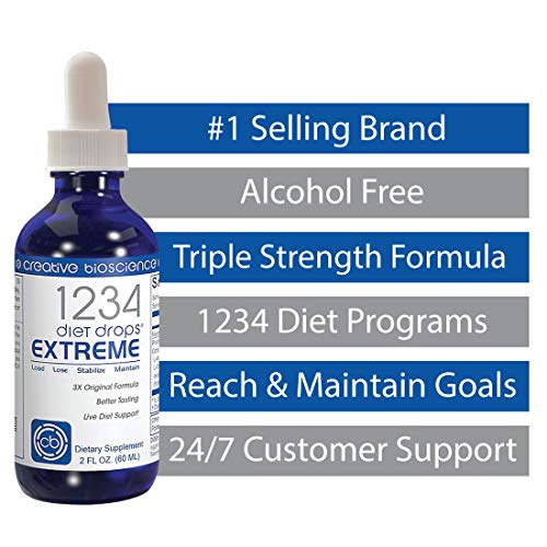Creative Bioscience 1234 Diet Drops Extreme for Women & Men, Diet Drops for Weight - AB Mystery