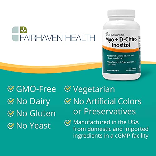 Fairhaven Health Myo-Inositol and D-Chiro Inositol Supplement | 40:1 Ratio | Female - AB Mystery