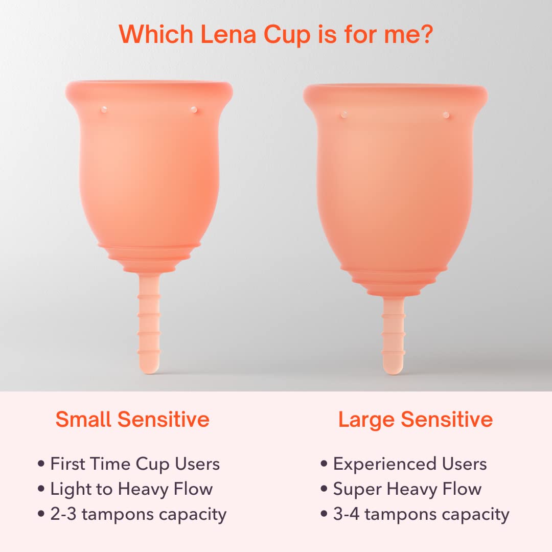 Lena Sensitive Menstrual Cup | Reusable Beginner Period Cup | Wear for 12 Hours - AB Mystery