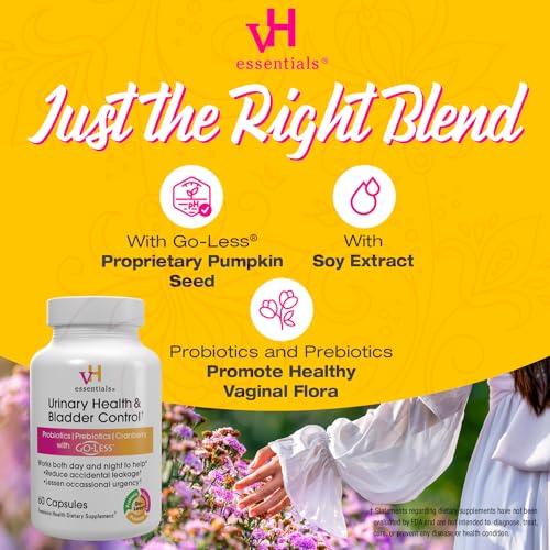 vH essentials Urinary Health & Bladder Control, Cranberry Extract, Prebiotics and Probiotics - AB Mystery