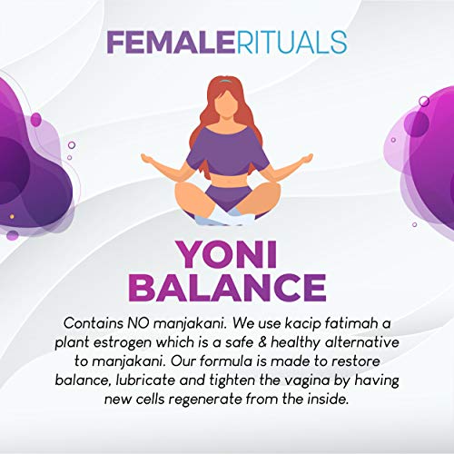 FEMALE RITUALS Yoni Balance Vaginal Tightening Pills 30 Pack - Vaginal Rejuvenation & Vagina Moisturizer - AB Mystery