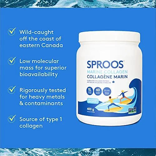 SPROOS - Marine Collagen - Beverage Powder - Hydrolised Collagen Peptides - AB Mystery