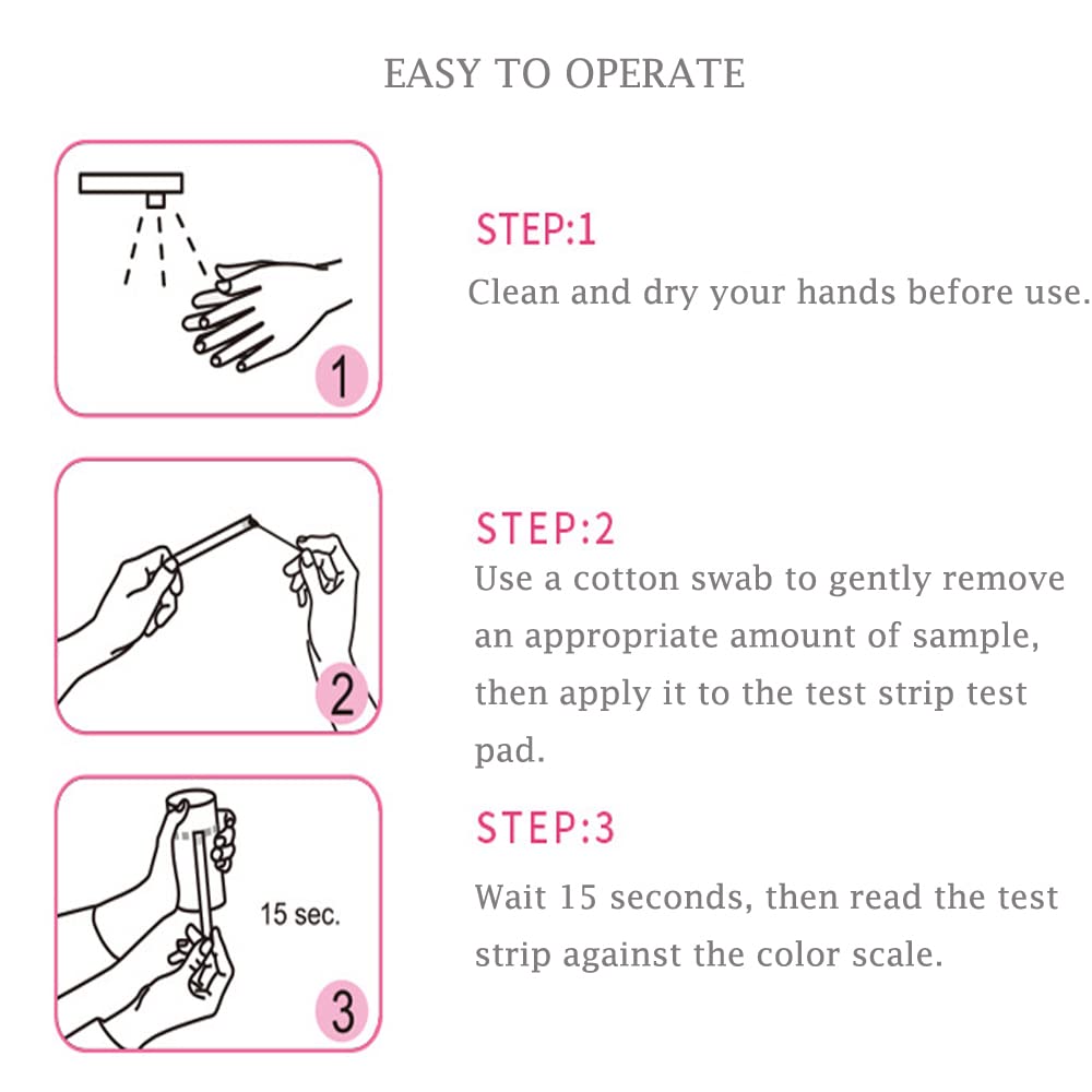 Colilove Vaginal Health PH Test Strips (50cnt) Feminine Vaginal PH Balance Test Strips Monitor - AB Mystery