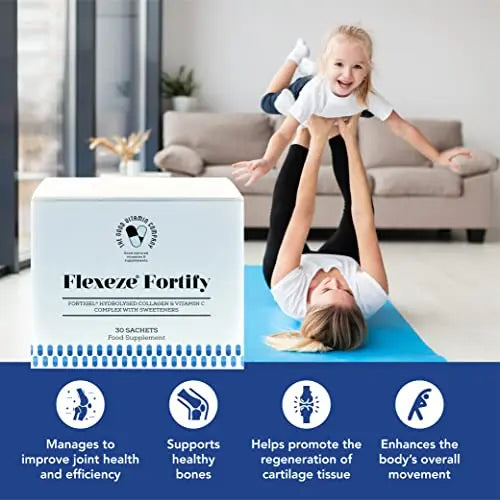 Flexeze Fortify: 30 Sachets (1 Month Supply) - Nutritional Bone & Joint Care Supplement - AB Mystery
