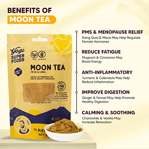 Yogi Super Foods Moon Tea for Women's Cycle Support, PMS & Menopause Relief - AB Mystery