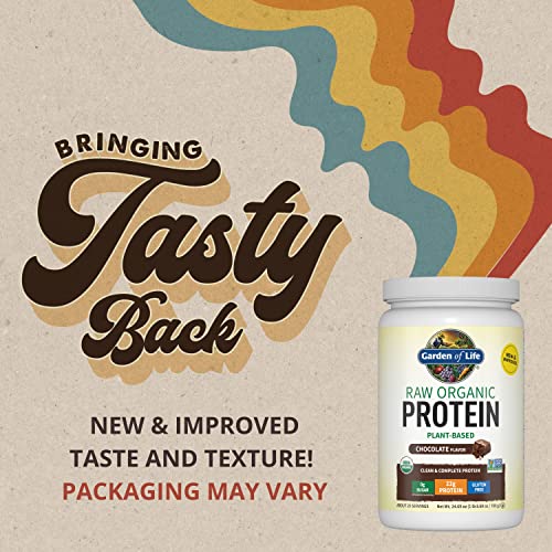 Garden of Life Vegan Protein Powder - 22g Raw Plant Protein, BCAAs, Probiotics - AB Mystery