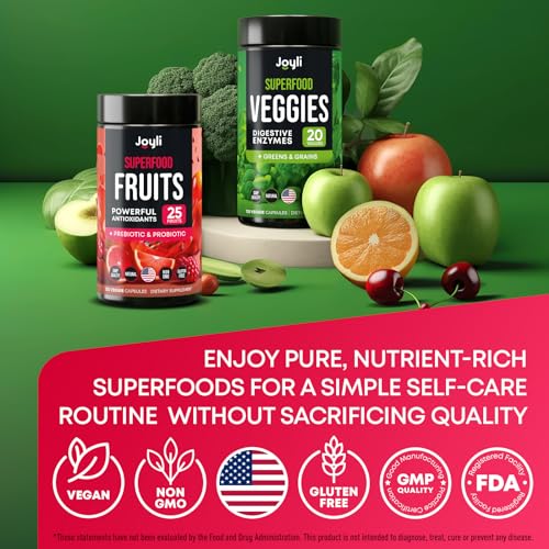 Fruits and Veggies Supplement - High Fiber Supplement for Immunity, Gut & Energy - AB Mystery
