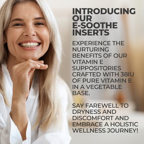 NewLife Naturals Vitamin E Suppositories 38IU - Vaginal Dryness Irritation Menopause Support - AB Mystery