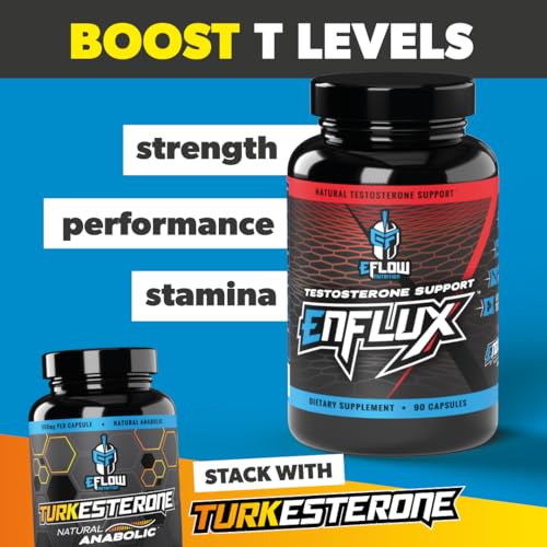 eFlow Nutrition Enflux Natural T Support with KSM-66 Ashwagandha - Supplement - AB Mystery