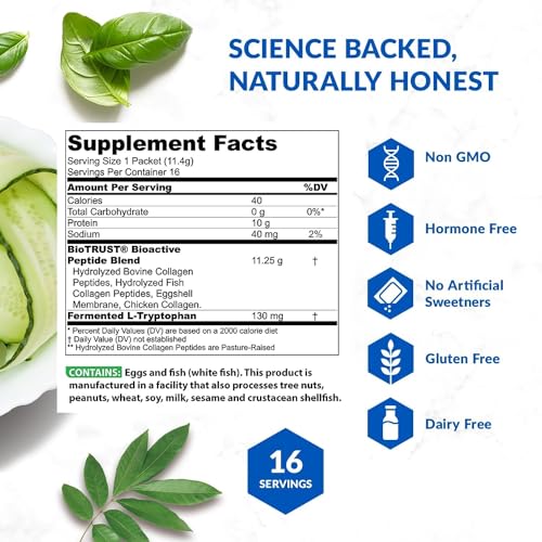 BioTrust Ageless Multi Collagen Peptides Powder – Types I, II, III, V, X – Unflavored Collagen - AB Mystery