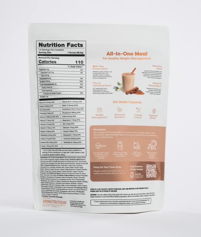 310 Nutrition - All In One Meal Replacement Shake - Fiber Rich Vegan Superfood Blend - AB Mystery