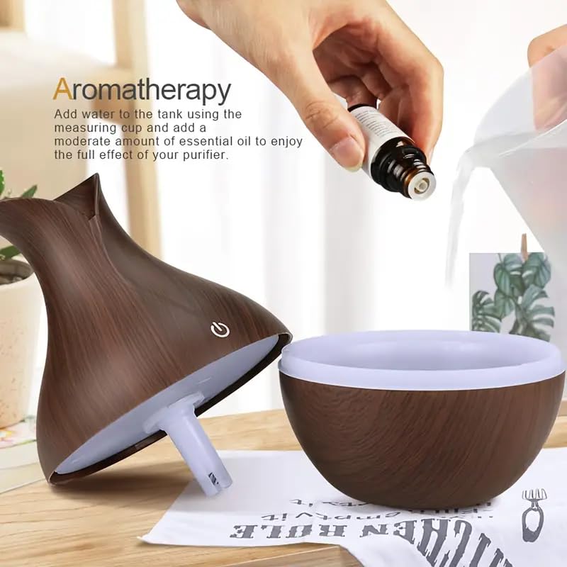 ZZ LIFE Mini Aromatherapy Humidifier Relaxing Cool Mist with Color Changing LEDs Night Light - AB Mystery