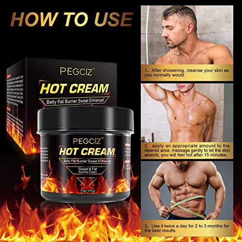 Hot Sweat Cream, Fat Burning Cream for Belly, Natural Sweat Enhancer Cream for Men - AB Mystery