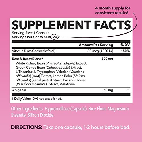 Night Time Fat Burner for Women | Weight Loss and Sleep Support Blend With Apigenin - AB Mystery