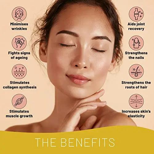 Vegan Collagen Supplement for Skin, Hair, Nails, Joints & Bones with Vegan Vitality