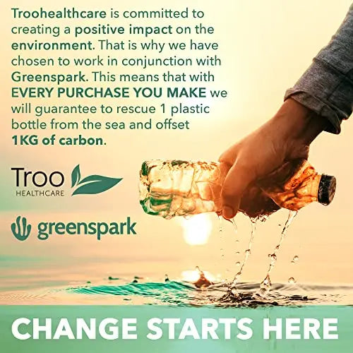 Troo Marine Collagen Supplement - 60 High Strength Capsules 1200mg Serving - Hydrolysed Marine Collagen Peptides with Vitamin C Troo Health Care