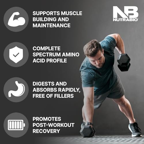 NutraBio Classic Whey Protein Powder- Full-Spectrum Amino Acid Profile - No Fillers - AB Mystery