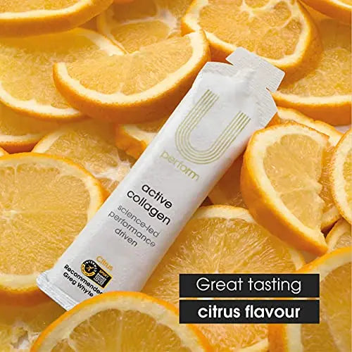 U Perform - Sports Muscle Recovery Supplement - High Protein Liquid Collagen Drink - Great for Joints Repair - Citrus Tasting and Natural Ingredients Based (8000mg) (14 sachets) - AB Mystery