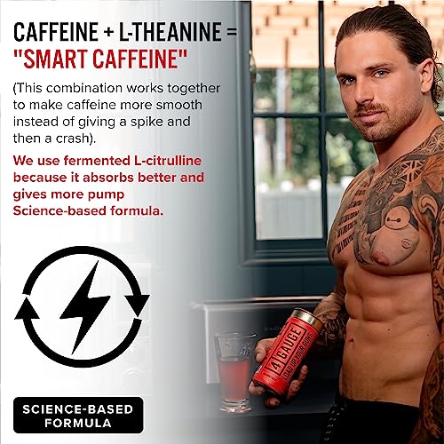 4 Gauge Natural Preworkout Without The Jitters | 30 Servings | Nitric Oxide Booster - AB Mystery