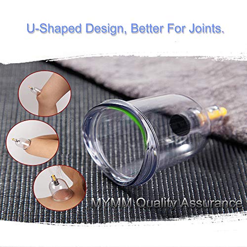 MYMM 12 Cupping Cups Sets Biomagnetic Traditional Professional Chinese Therapy Massage - AB Mystery
