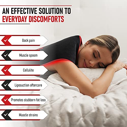 LuminousRLT Red Light Therapy Pad, Adjustable Infrared Light Therapy Back Wrap - AB Mystery