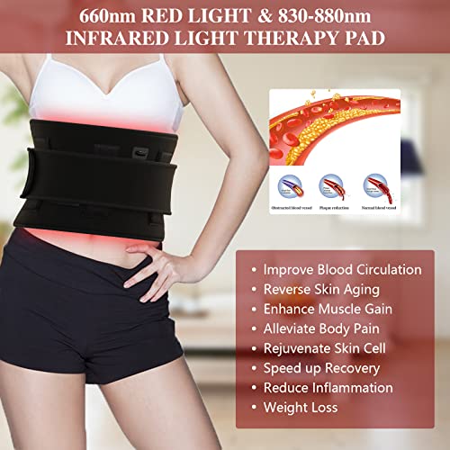 Red Light Therapy Belt, Infrared Light Therapy Wrap Red Light Therapy Device for Body, Pain Relief - AB Mystery