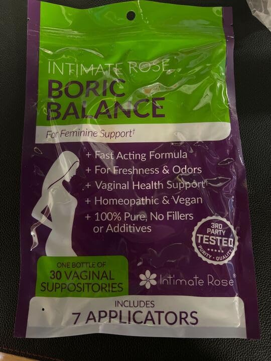 Intimate Rose Combo Pack! Flora Bloom Probiotics for Women (One Bottle) and Boric Balance Boric Acid - AB Mystery