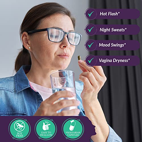 HERBIA Natural Menopause and PMS Supplement - Hormonal Balance, Estrogen-Free Herbal - AB Mystery