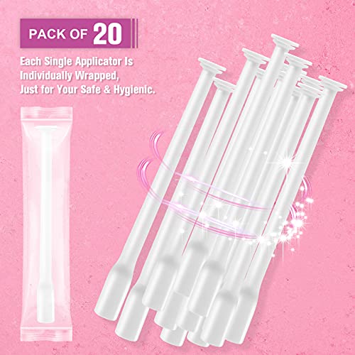 Nieteyrue 20-Packs Suppository Applicators for Women, Disposable, Individually Wrapped - AB Mystery