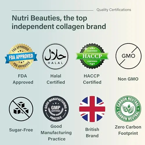 NUTRI Beauties Hydrolysed Marine Collagen Liquid Drink Supplement 10,000Mg NUTRI BEAUTIES