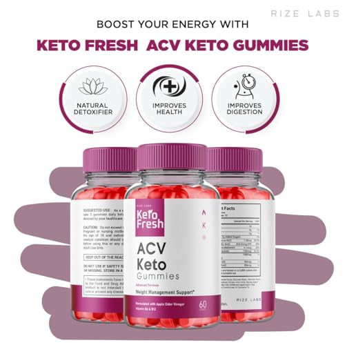 (3 Pack) Keto Fresh ACV Gummies, Keto Fresh ACV Gummies for Advanced Weight Loss
