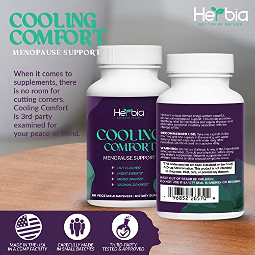 HERBIA Natural Menopause and PMS Supplement - Hormonal Balance, Estrogen-Free Herbal - AB Mystery