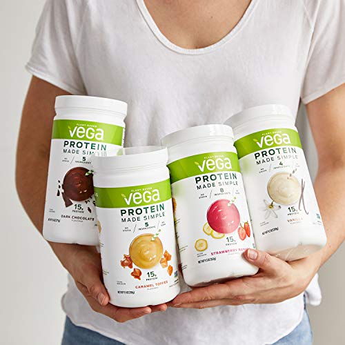 Vega Protein Made Simple, Dark Chocolate - Stevia Free Vegan Protein Powder - AB Mystery