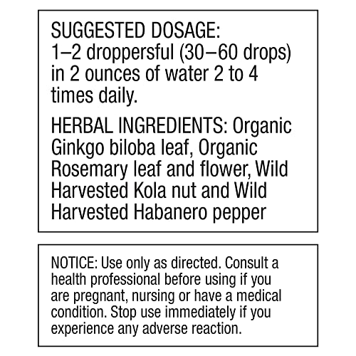 Brain Formula 2 oz. - Vegan and Wild-Harvested | Stimulates Circulation and and Improved - AB Mystery