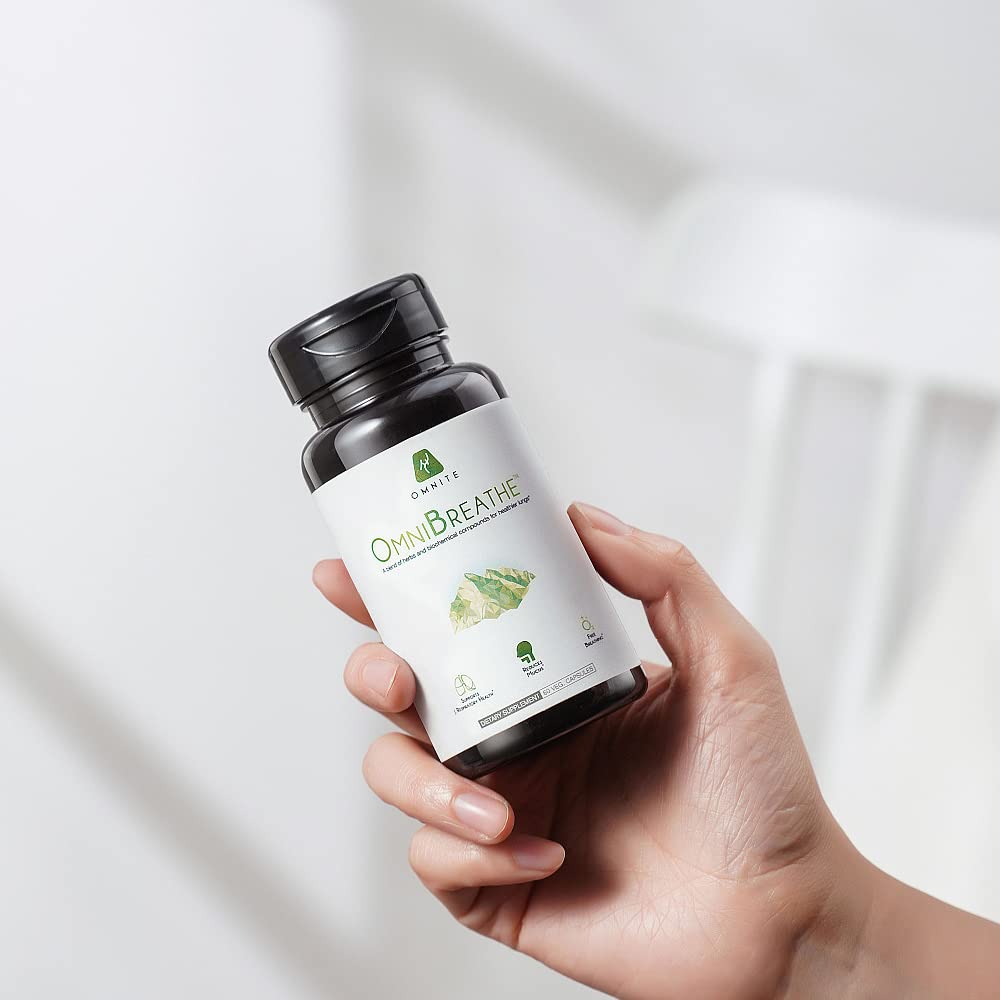 OmniBreathe for Lung Cleanse Detox Respiratory Wellness - Help Reduce Mucus & Cough for All Kinds - AB Mystery