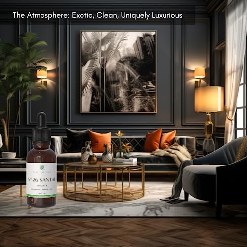 SLK Aroma, Santal Aroma Diffuser Oil, No. 26, Ultra Luxury Niche Blend of The Finest Essential Oils - AB Mystery