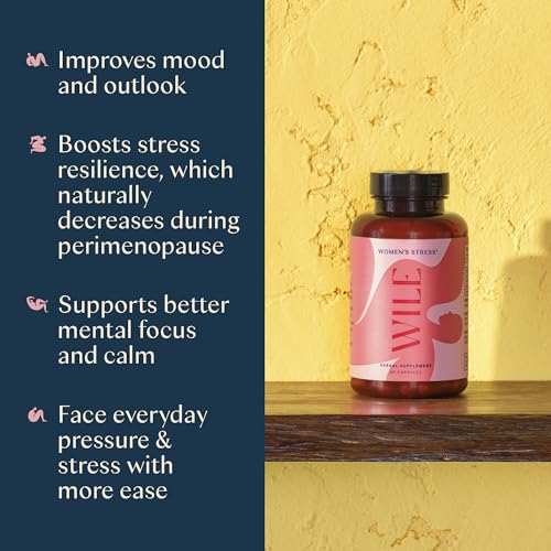 WILE Perimenopause Supplement for Women Stress Support, Ashwagandha Supplements - AB Mystery