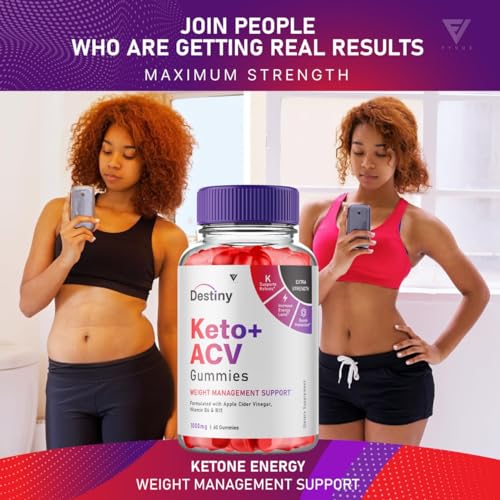 (2 Pack) Destiny Keto ACV Gummies, Destiny Keto Gummies Advanced Weight Loss Plus