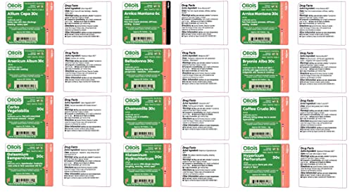 OLLOIS Homeopathy 20-Remedy Starter Kit (Organic & Lactose-Free - AB Mystery